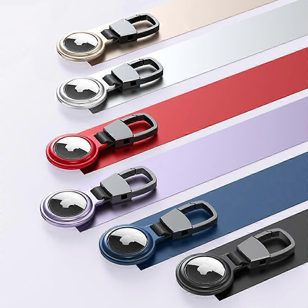 (As Show, One Size) Airtag Holder 6 Pack For Apple Airtags, Scratch Resistant Magnetic Metal Air Tag Case Apple Airtag Accessories For Keyring/Pet C 4632228928871