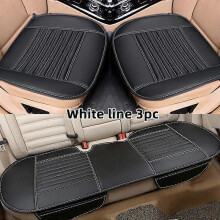 (white 3 piece) Car Seat Cover Cushion For Hyundai I30 Tucson I20 I35 Ix25 Creta Ix35 Car Interior Tools Supplies Accessories Universal Cushion