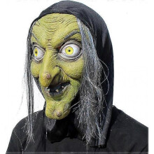 Old Woman Witch Mask - Halloween Scary Horror Cosplay Costume