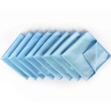 Microfiber Glass Cleaning Cloths Lint Free Quickly and Easily Clean Without Chemicals Polishing Cloth 16x16 Inch 8 Pack Blue