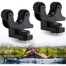 2pcs Kayak Paddle Holder, Flexible Kayak Track Mount, Kayak Fishing Accessories, Paddle Fixed Buckle Plastic Holder