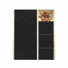 (3 Grids) Dog Emery Board Scratcher Treat Box, Nail Scratch Board Filing Board for Dogs