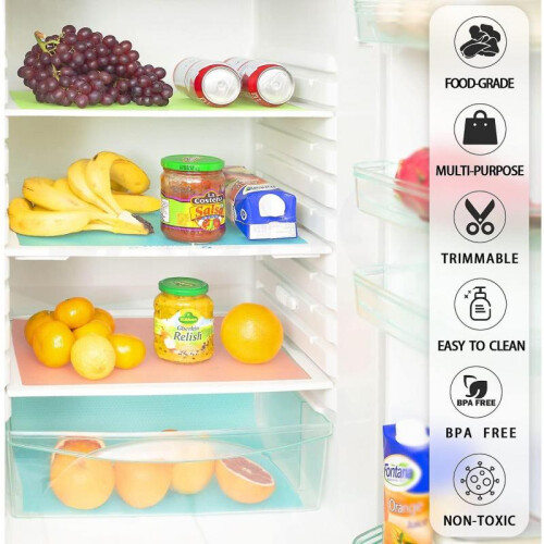 8 Pcs Refrigerator Liners, Washable Mats Covers Pads, Home Kitchen Gadgets Accessories Organization 2