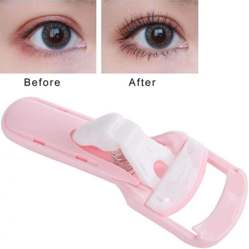 Silicone Filler and Spring Curling Iron, Pink 1