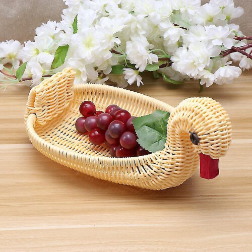 Rattan Fruit Storage Basket Kitchen Table 2