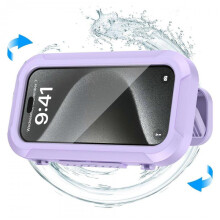 (Fragrant taro purple) Zencey ShowerSafe, Shower Phone Holder Waterproof