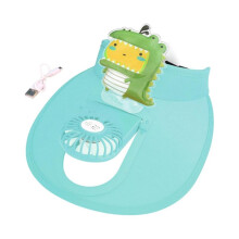 Sun Visor Hat with Fan Hat Built in Fan for Men Women Outdoor Activities Blue Dinosaurs