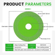 (As show, One size) 10pcs Glass Diamond Cutting Discs Universal Ultra Thin Discs for Jade Ceramic Tiles