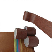 (As show, One size) 1Pcs Roll Realistic Wood Grain Repair Duct Tape Furniture Renovation Skirting LineW:8CM*L:4.57MClaret