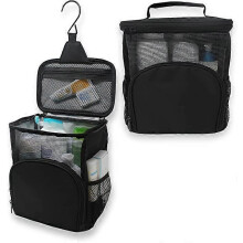 (As show, One size) Trousse de Toilette Suspendre - Pour Salle de Sport, Colonie de Vacances, Voyage, Camping - Grande Capacit, Impermable, Schage Rapide - Crochet Mtal