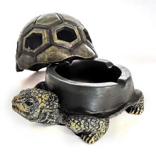 (As show, One size) Turtle Ashtrays for Cigarettes Cute Ash Tray for Home and Outdoor (3.1*4.3*5.5 inch)