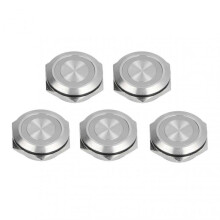 High quality  5pcs/pack 25mm ultra short metal button touch switch with LED