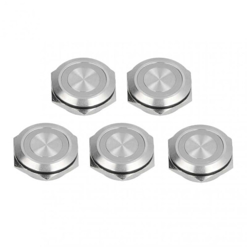 High quality  5pcs/pack 25mm ultra short metal button touch switch with LED