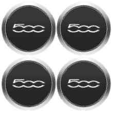 4pcs 133mm Hubcap for Fiat 500 Wheels Centre Hub Caps Set 68078419ac 68078421ac Dust Cover Sliver 51884863
