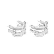 2Pcs Foreverup Anti-Snoring Device, Snore Stopper, Snoring Mouth Guard, Anti-Snoring Anti-Molar Silicone Braces Dental Tray, Snoring Aids for Men for