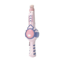 (Pink) Automatic Fog Bubble Machines Colorful Interactive Bubble Machine Rechargeable with Light Elastic Bubble Machine Wedding