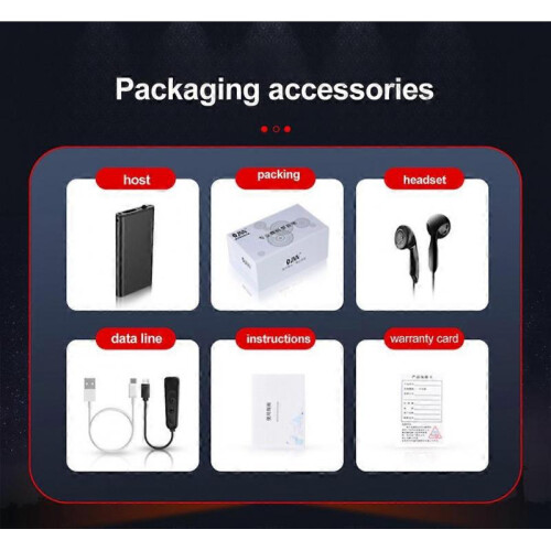 Mini voice recorder activated sound recording dictaphone micro audio digital small professional USB flash record player 2
