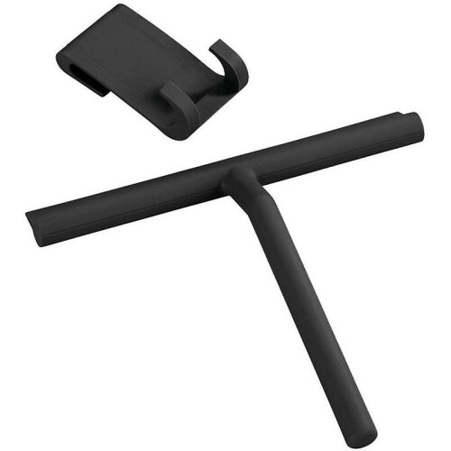 Black Silicone Bathroom Squeegee 1