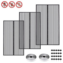 Mosquito Net Door Curtain Magnetic Screen, Balcony Door Corner Protection, 110*210 CM