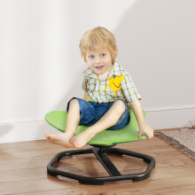 (Green) AIYAPLAY Butterfly-Shaped Kids Swivel Chair, Sensory Spinning Chair