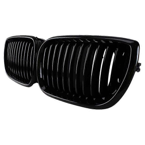 Gloss Black Front Hood Kidney Grill for - E46 3 Series 2002-2005
