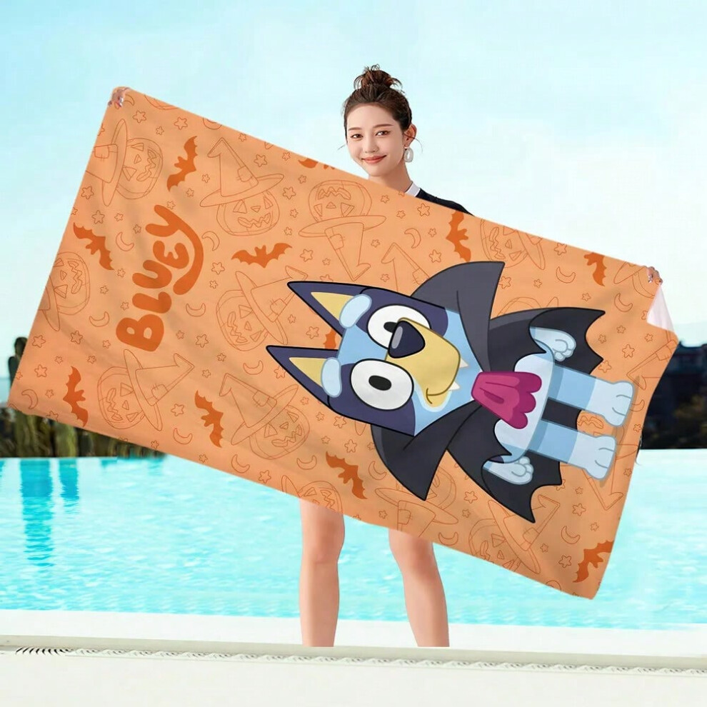 (J) Bluey Family Peripheral Bathroom Supplies Beach Towel Children's Cartoon Quick-drying Beach Towel Children's Holiday Gift-image-OPC-PHN9F8W-NEW