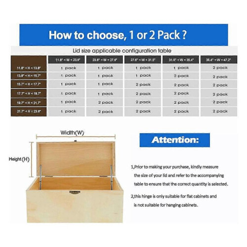 2 Pack Toy Boxes Hinges Soft Close Lid Support Hinges Chest Hinges 2