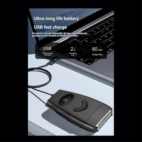 USB Charging Electric Hair Cutting Waterproof Bald Shaving Machine 1