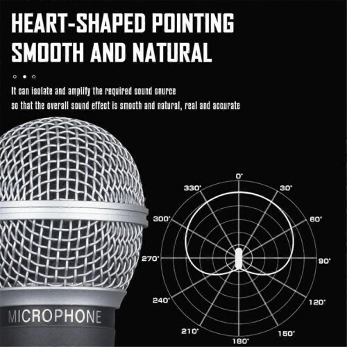 Metal SM58 Cardioid Dynamic Microphone for Stage Singing 2