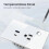 15A Wall Socket USB TYPE-C Plug Outlet Power for Alexa White EU Plug 5