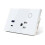 15A Wall Socket USB TYPE-C Plug Outlet Power for Alexa White EU Plug 1