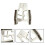 Interior Rubber Seat Crevice Storage Box Organizer Accessories Beige 3