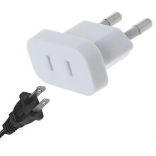 Us Jack To Eu Plug Outlet Travel Charger Power Socket Adapter Usa To Europe European Regulation Charging Converter Plug