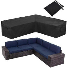 (S (215 x 215 x 87cm)) Water Repellent Protective Cover Cover Corner Sofa Outdoor