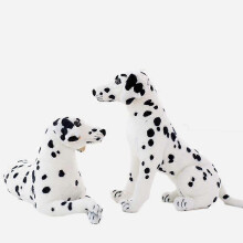 (40cm, sitting) 30/40/50cm Stuffed Animals Dog Dalmatian Plush Toy Lifelike Giant Dog Toy Realistic Animal Kids Toys Gift For Children