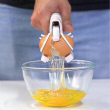 Handheld Egg Cracker Clip Egg Cutter Kitchen Gadgets, Egg White Separator Filter