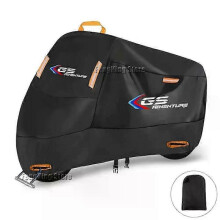 (L for 1801mm-2000mm, black) Waterproof All Season Motorcycle Cover for R1250GS ADV - Dustproof UV Protection Bike Cover