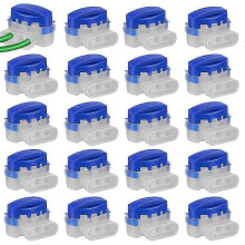 Cable Connector, 20 Pieces Cable Connectors for Robotic Lawnmower, Waterproof Cable Clamps Connecti
