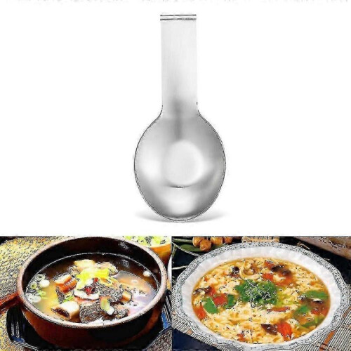 Stainless Steel Spoon Rest And Ladle Holdersilver1pcs 2