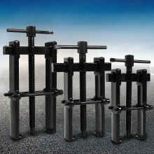 Carbon steel adjustable two-jaw bearing puller - suitable for pumps and pulleys (40-80mm).