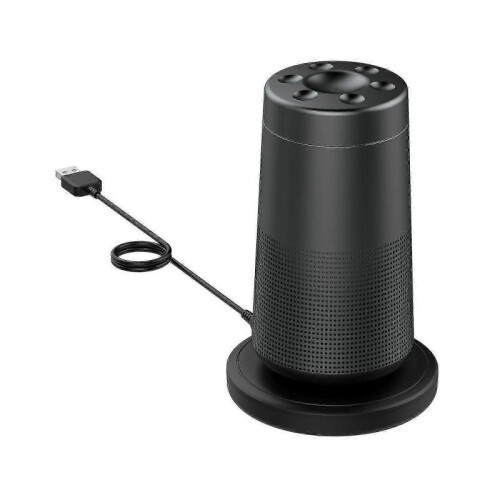 (Black) Smooth Texture Usb Charging Cradle For Sound Link Revolve Revolve+ Speaker 1