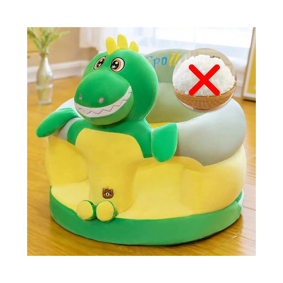 (Dinosaur) Cute Baby Sofa Support Seat Cover Plush Chair LearningTo Sit Feeding Chair Comfortable Toddler Nest Puff Washable Without Filler-image-OPC-PHN9H97-NEW
