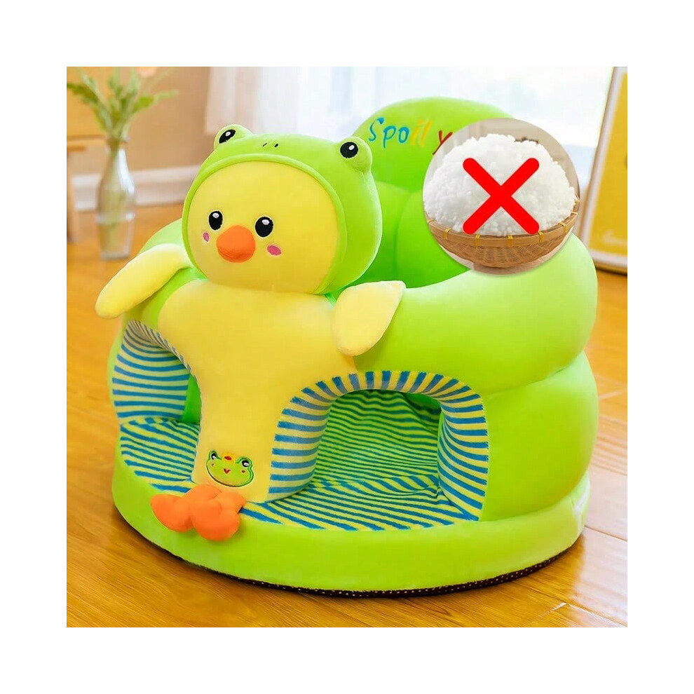 (Duck) Cute Baby Sofa Support Seat Cover Plush Chair LearningTo Sit Feeding Chair Comfortable Toddler Nest Puff Washable Without Filler-image-OPC-PHN9H99-NEW