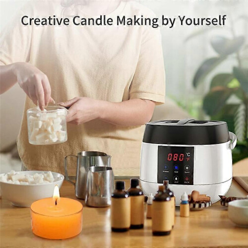 Candle Making Wax Melting Pot, Wax Melter for Candle Making,LED Temperature Display for Adults Begin 2