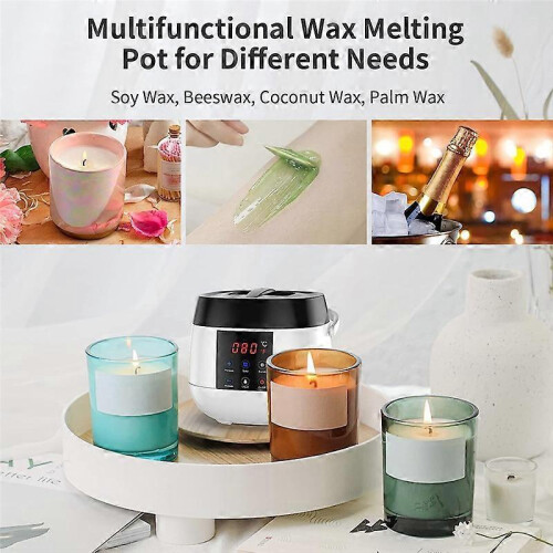 Candle Making Wax Melting Pot, Wax Melter for Candle Making,LED Temperature Display for Adults Begin 1