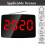 (As Shown, UK Plug) Wireless Restaurant Pager Calling System 20 Call Button with LED Display for Bar Restaurant Customer 5