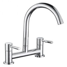 Kitchen Sink Mixer Tap,2 Hole Kitchen Mixer Tap,Dual Lever Bridge Faucet ,180mm Centres Deck Mounted