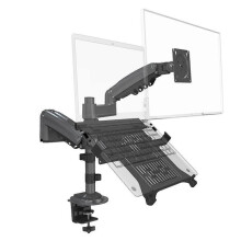 Desktop Dual Spring Monitor Arm 17-27inch Dual Monitor Holder Mount Arm Full Motion Display Stand Lo