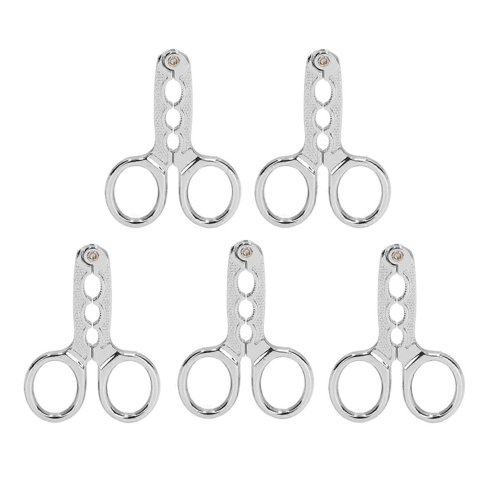 5PCS Multifunctional Nut Cracker Nut Sheller Opener Stainless Steel Walnut Plier for Household