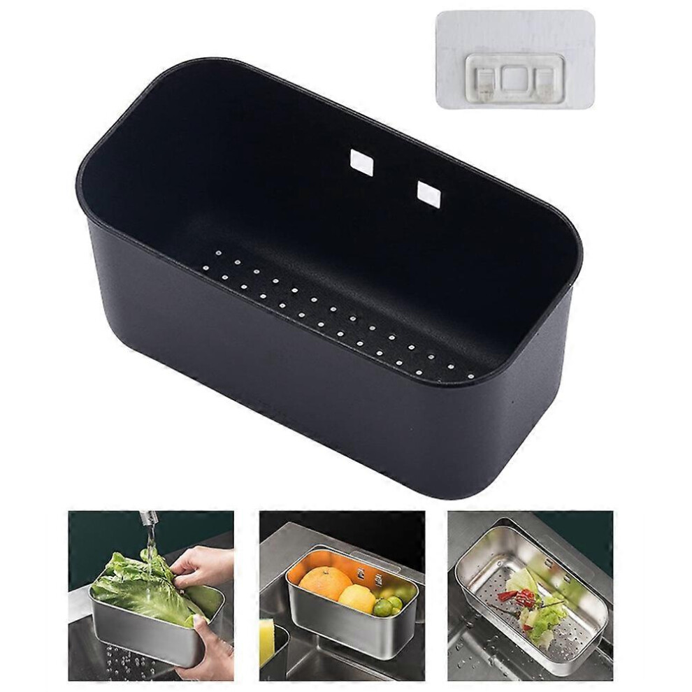 Plateau de filtre d'évier Panier filtrant pour éviers Crépine de cuisine en acier inoxydable Organisateur